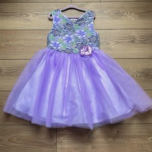 Purple special occasion dress